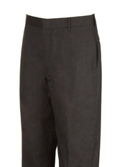 Charcoal Clothing Plain Flat Front Dress Pants