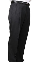 Mens Pleated Dress Pants Charcoal Somerset Pleated Trouser Unhemmed Unfinished Bottom