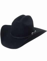 Expertly crafted wide brim ventilated silver buckle perfect fit western hat for men