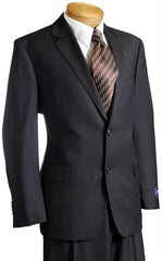 Men's Black Pinstripe Italian Design Suit