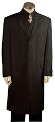 Men'S Solid Black Exclusive Fashion Zoot Suit Black