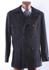 Men'S Dress Coat Double Breasted Winter Designer Men'S Wool Men'S Peacoat Sale Black Wool Winter Coat