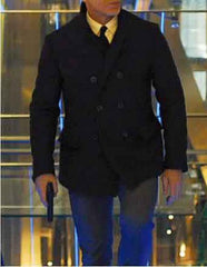 Daniel Craig Suit Men's Daniel Craig James Bond Cheap Priced Menswear Double Breasted Navy Blue Button Closure Peacoat