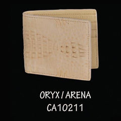 Men's Genuine Exotic Animal Skin caiman ~ World Best Alligator ~ Gator Skin Hornback Leather Wallet by Exotic Skinned Oryx