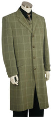 Men's Fashion Plaid ~ Windowpane Zoot Suit Green