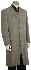 Men's Fashion Plaid ~ Windowpane Zoot Suit Grey