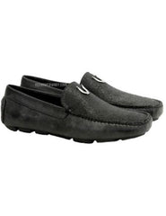 Men'S Handmade Black Vestigium Genuine Catshark Stylish Dress Loafer