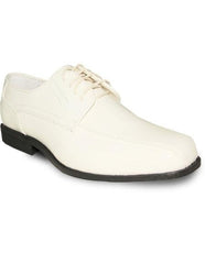 Men's Oxford Tuxedo Ivory ~ Cream ~ Off White Patent Formal For Men's Prom Shoe & Wedding Lace Up Dress Oxford Men's Tuxedo Shoe For Men Perfect For Wedding - Men's Shiny Shoe