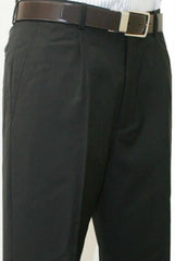 Men's Light Gray Single Pleated Dress Pants Roma Medium