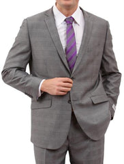 Men's Light Grey 2 Button Front Closure Suit