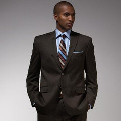 Chocolate Brown Stripe - Pinstripe Suit