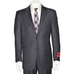 Mantoni Suit - Signature Menswear Wool Fabric SuitsOutlet - Brand Men's Grey Two-button Suit  - High End Suits - High Quality Suits