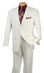 Men's 2 Button Suits White