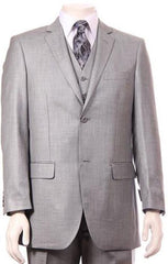 Men'S Stone Double Vented Super Fine Poly Blend Suit