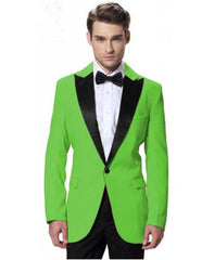 Emerlad Green Tuxedos Suit With Matching Pants And Bowtie