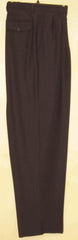 long rise big leg slacks  Black wide leg dress pants Pleated baggy dress trousers unhemmed unfinished bottom