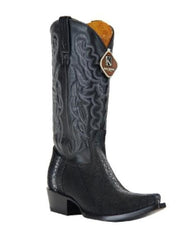 Men'S Black 13 Embroidered Leather Shaft Handcrafted Dress Cowboy Boot Cheap Priced For Sale Online