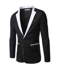 Men's Black and White Blazer / Sport Jacket