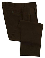 Mens Brown Wool Dress Pants