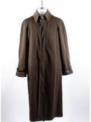 Long Full Length Rain Coat For Men Brown