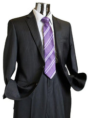 Men's Charcoal Pinstripe - Color: Dark Grey Suit