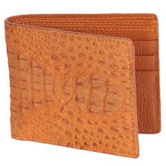 Carteras caiman ~ World Best Alligator ~ Gator Skin Lomo Men's Wallet – Cognac