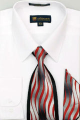 White Standard Cuff Cotton Men's Dress Shirt