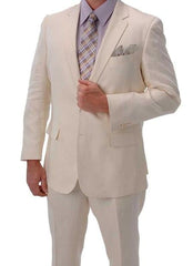 Light Weight Ivory ~ Off White Summer Fabric Ivory ~ Cream ~ Off White Linen Suit - Mens Linen Suit