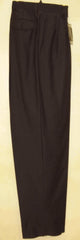 long rise big leg slacks  Navy wide leg dress pants Pleated baggy dress trousers unhemmed unfinished bottom