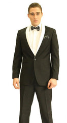 Black Shawl Fashion Tuxedo For Men