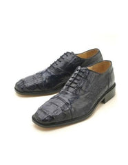 Oxfords Navy Croc & Ostrich Authentic Genuine Skin Italian Lace Up Oxford Dress Shoe Mens Ostrich Skin Shoes