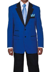 Men's Pacelli Jackson Three buttons  Classic Royal Blue Blazer Jacket