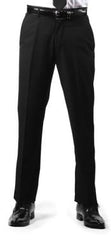 Men's Premium Slim Fit Flat Front Dress Men's Tapered Men's Dress Pants Black