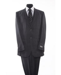 Men'S 2 Piece 2 Button - Color: Dark Grey Suit