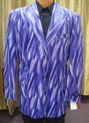 Men'S Purple Unique Fashion Designer Dress Blazers