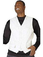 Men's White 5 Button V-Neck Fashion Dress Tuxedo Wedding Vest ~ Waistcoat ~ Waist coat