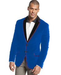 Men'S Velvet Velour Blazer Sport Coat Tuxedo Jacket