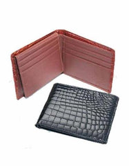 Men'S Genuine Exotic Animal Skin Ferrini Men'S Crocodile Billfold Wallet