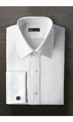 Marshall White Laydown Tuxedo Shirt Ike Evening by Tuxedo Authentic Brand