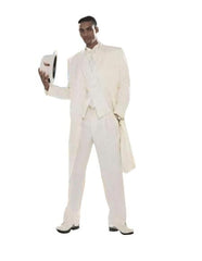 Men's Super Stylish Long Off White/Ivory/Cream Fashion Dress Zoot Suits For Men 38 Inch Long