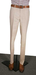 Men's Modern Fit Flat Front Men's Tapered Men's Dress Pants Natural