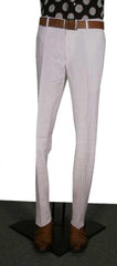 Men's Modern Fit Flat Front Men's Tapered Men's Dress Pants White