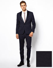 Men'S Slim Fit Suit In Dark Navy Fashion Tuxedo For Men