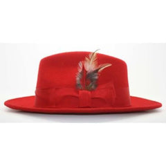 Mens Dress Hat Mens Red Fedora Hat