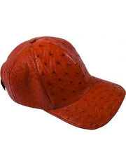 Rust Genuine CACHUCHA DE COCODRILO Baseball Cap Ostrich World Best Alligator ~ Gator Skin Exotic Skin