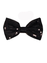 Sparkly Bow Tie Men'S Black Polyester Sequin Bowties - Men'S Neck Ties - Mens Dress Tie - Trendy Mens Ties