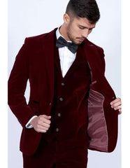 Men'S Burgundy ~ Wine ~ Maroon Suit