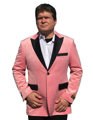 Big And Tall Tuxedo Ligth Pink Velvet Tuxedo Men'S Blazer Jacket Jacket Available Big Sizes