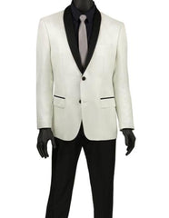 Men'S White Fashion Blazer ~ Sport Coat ~ Tuxedo Dinner Jacket