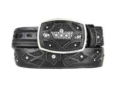 Original Stingray Skin Black Fashion Western Belt